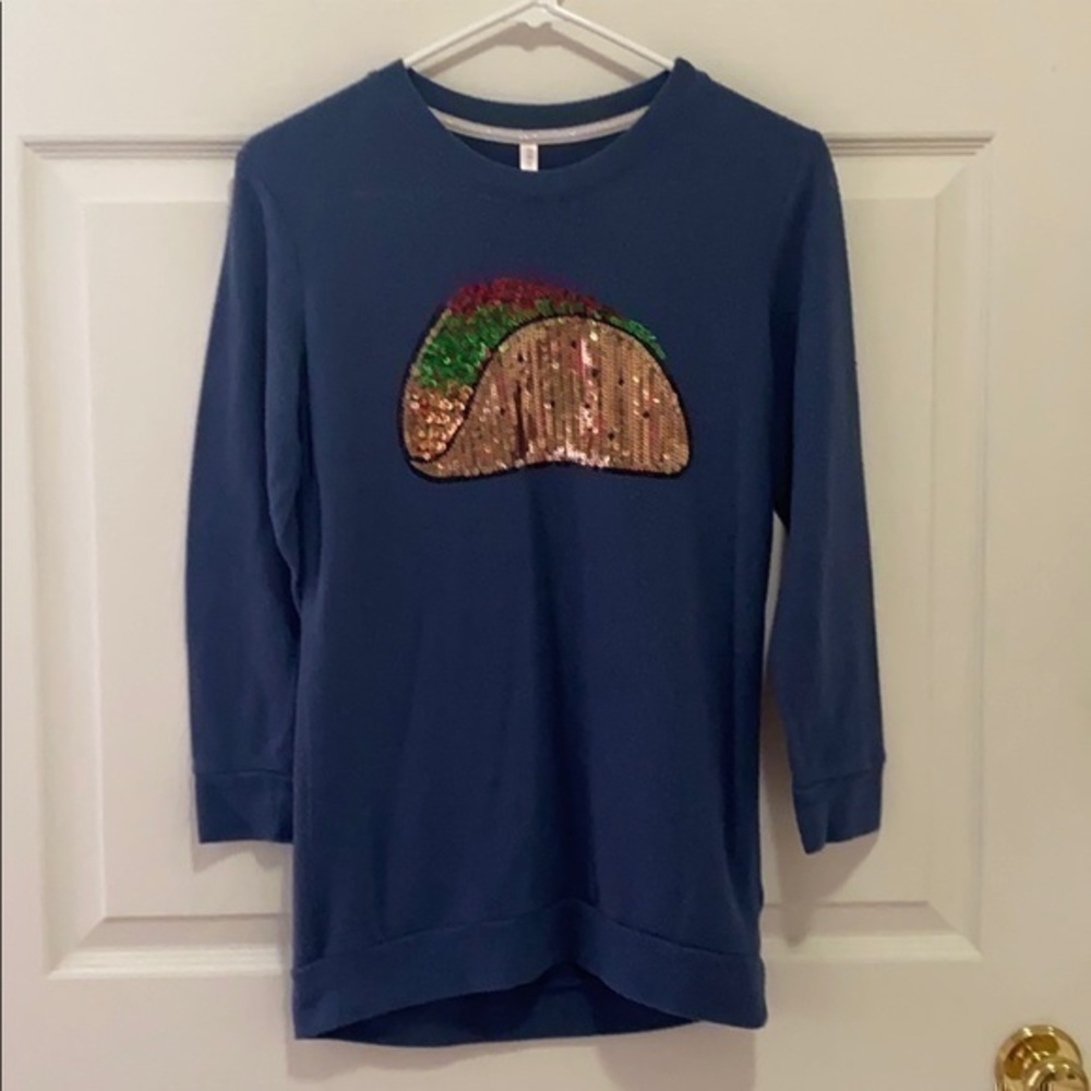 Taco Bling Sweater size 10/12 Large xhilar…